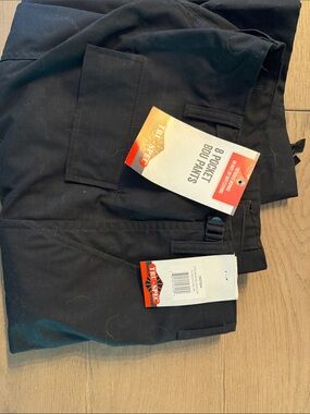 Unbranded Black Men's Cargo Pants - 8 Pocket Utility Style
